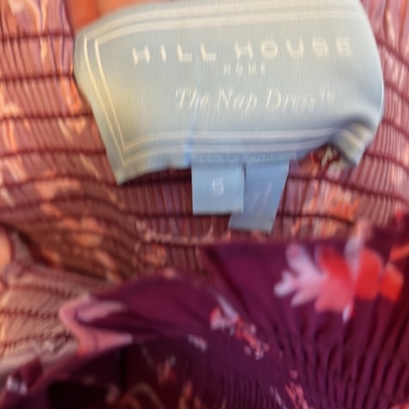 Hill House Nesli Nap Dress in Burgundy Botanical - Picture 10 of 10